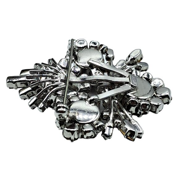 Austria Alexandrite Rhinestone Brooch Purple Blue Austrian Pin Vintage Costume J - Picture 11 of 11